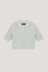 Blended Boucle Polo Knit