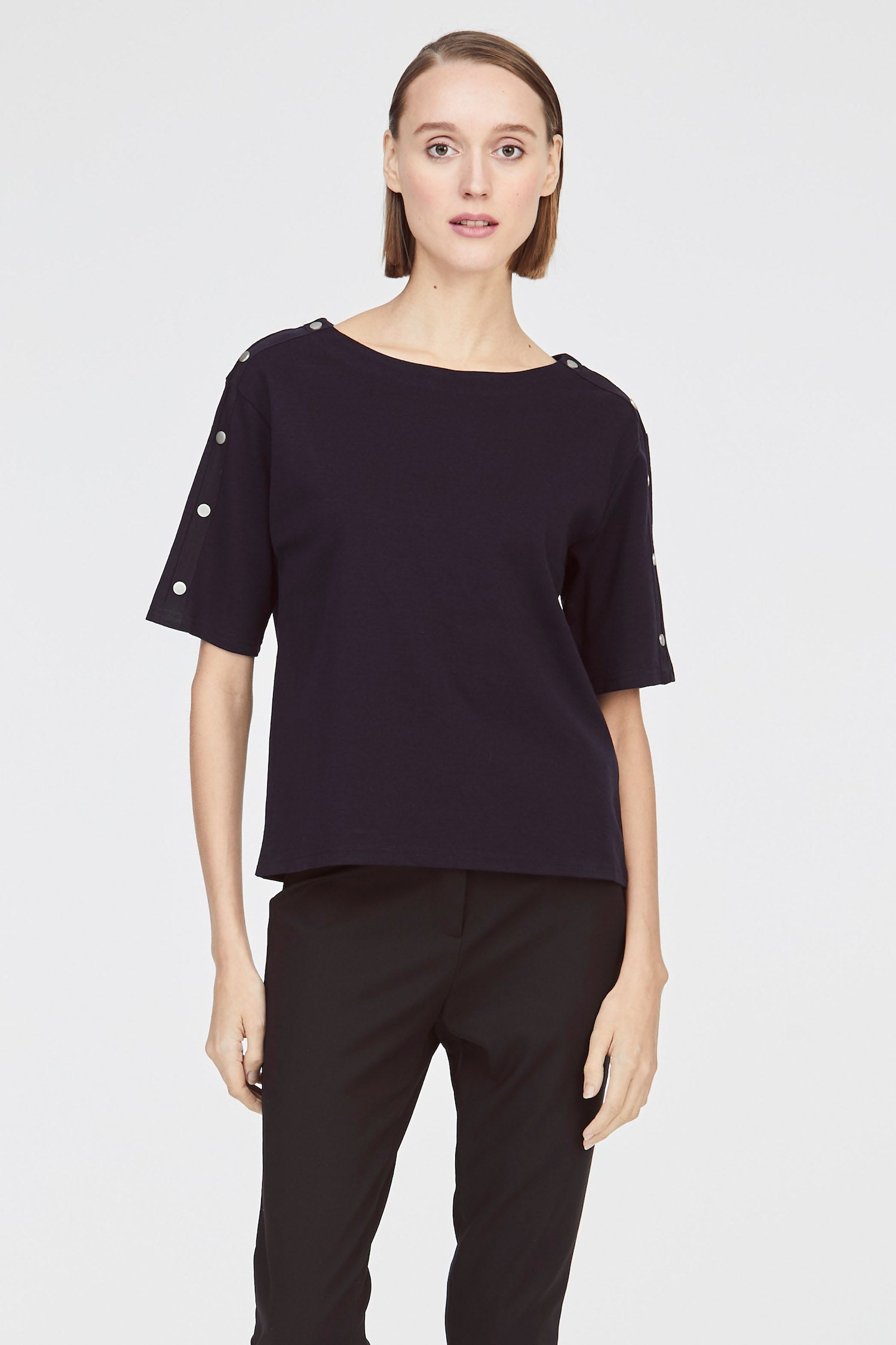 Top With Buttons on Sleeves