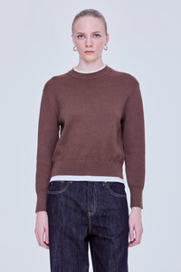 Contrast Trim Sweater