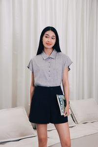 Elasticised Pleated Shorts