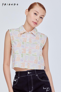 Printed Boxy Crop Top