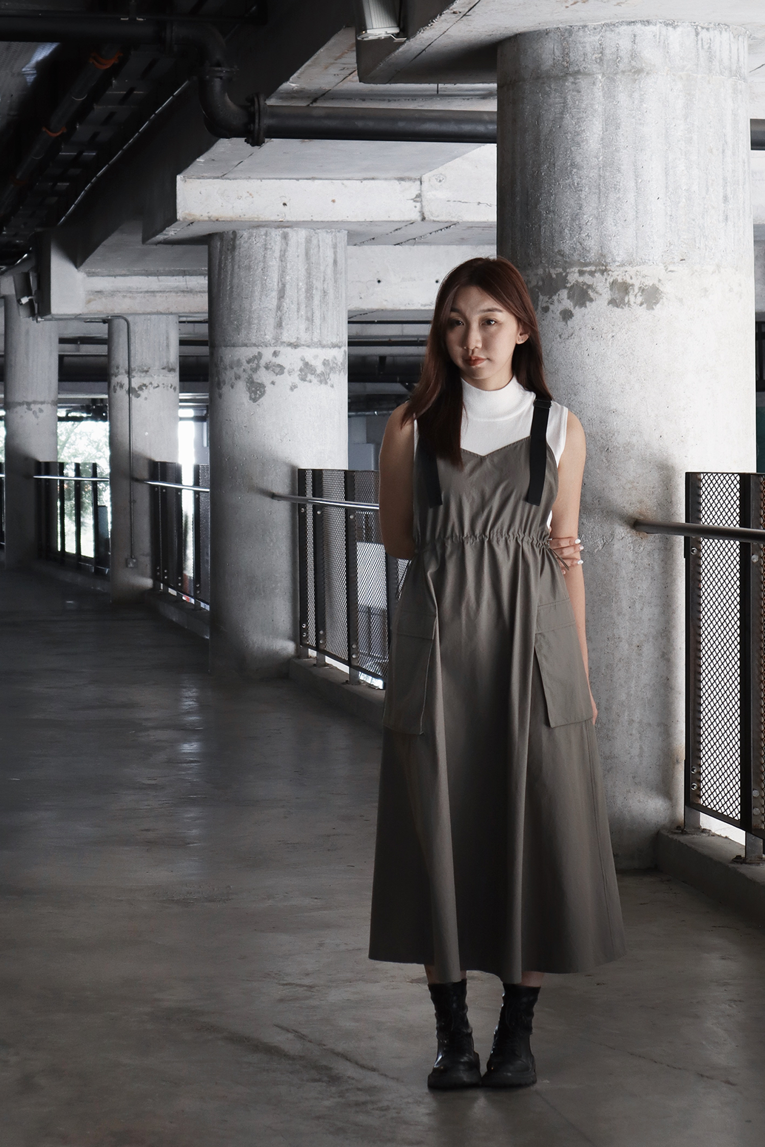 Maxi Pinafore Dress – iORA - Main Image