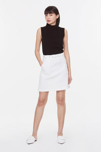 Belted Mini Skirt