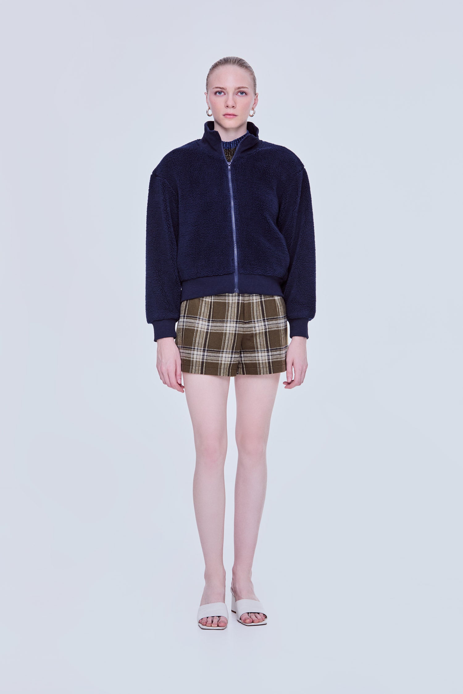 High Neck Fleece Warm Jacket