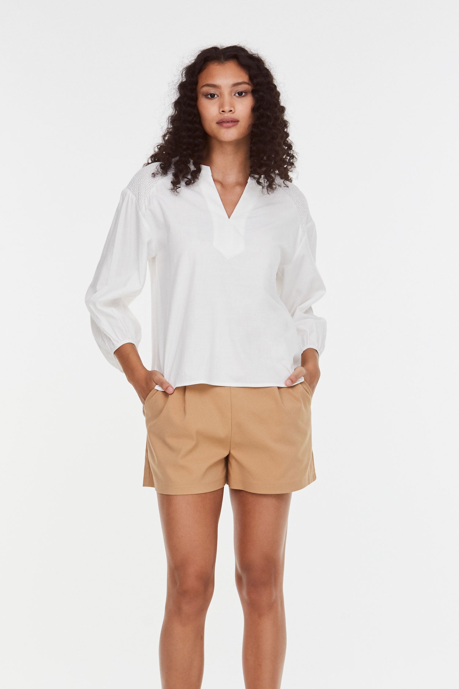 Lace Panelled Blouse