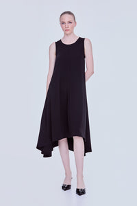 Flowy Asymmetrical Length Dress
