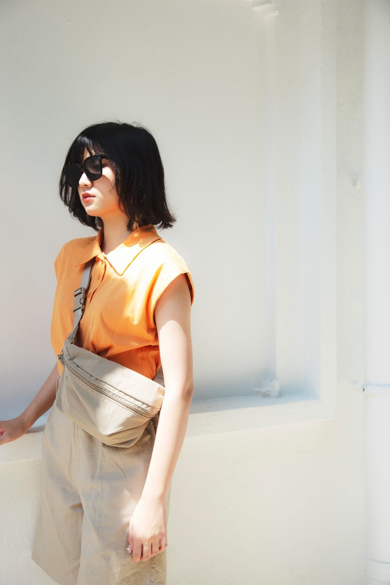 Collared Crop Top