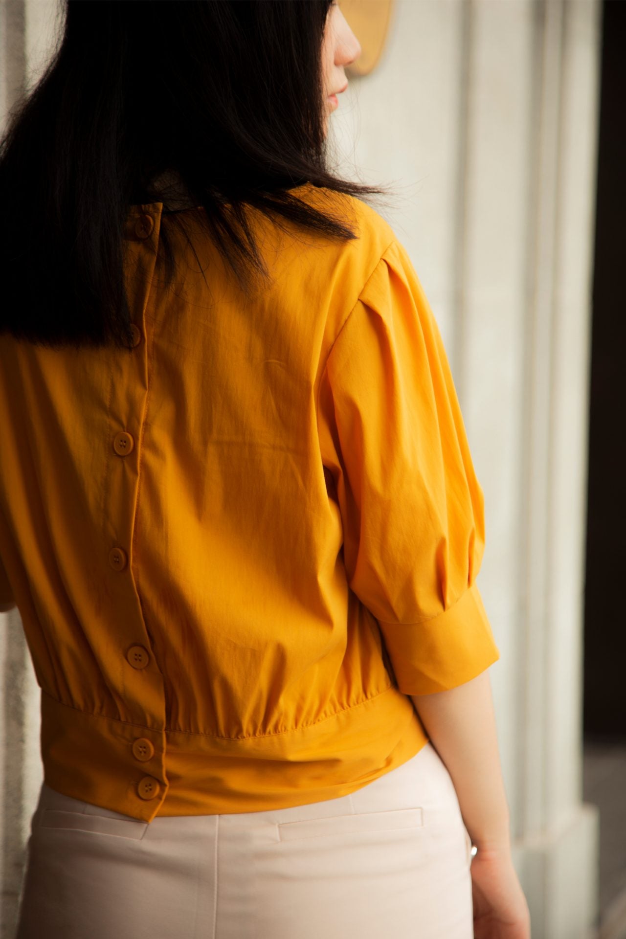 Boxy Puff Sleeves Blouse