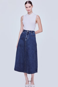 Denim A-Line Skirt