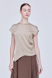 Asymmetrical Sleeveless Blouse