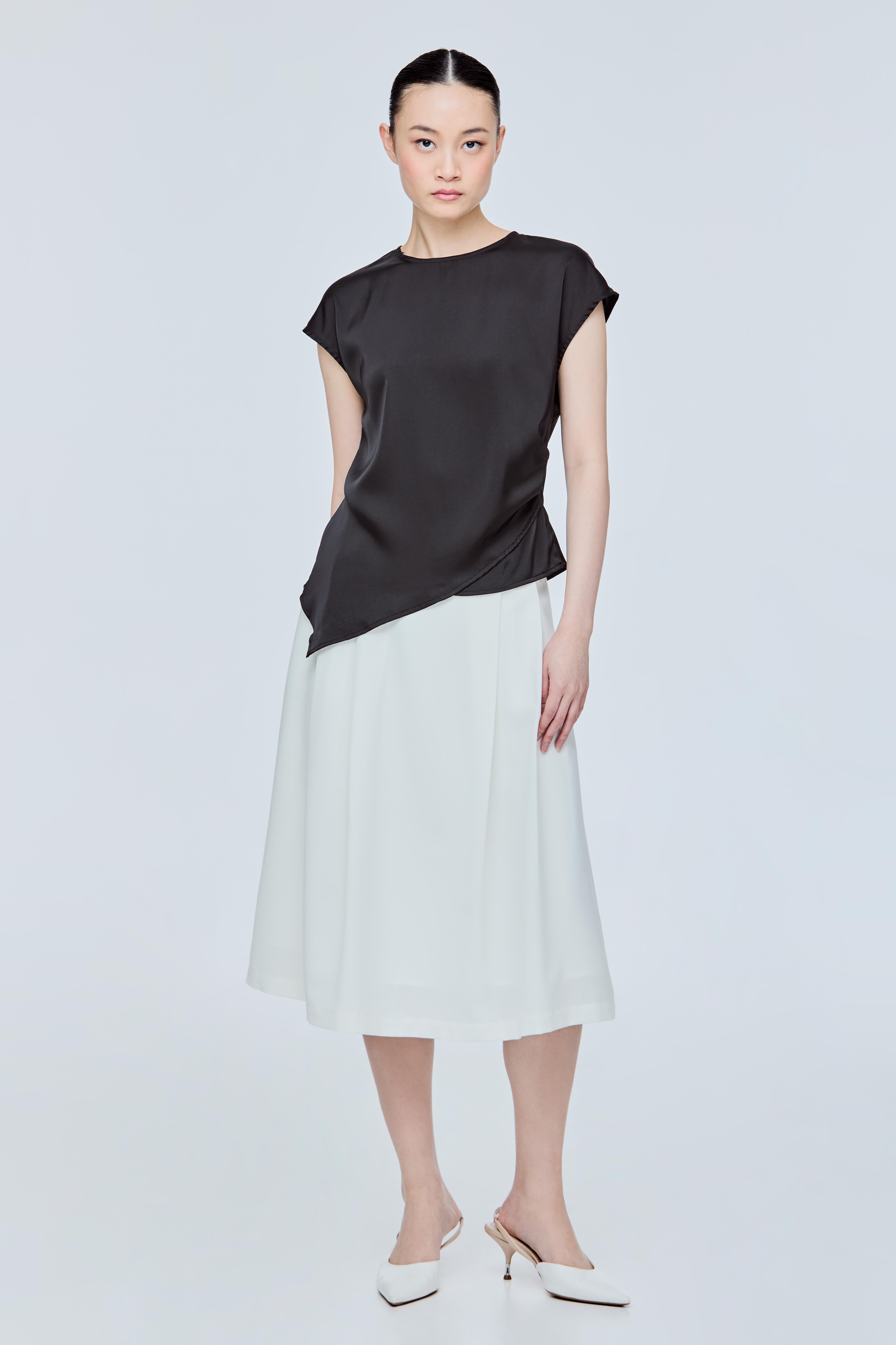 Asymmetrical Sleeveless Blouse