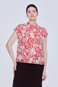 Floral Print Magyar Top