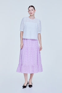 Floral Eyelet Blouse
