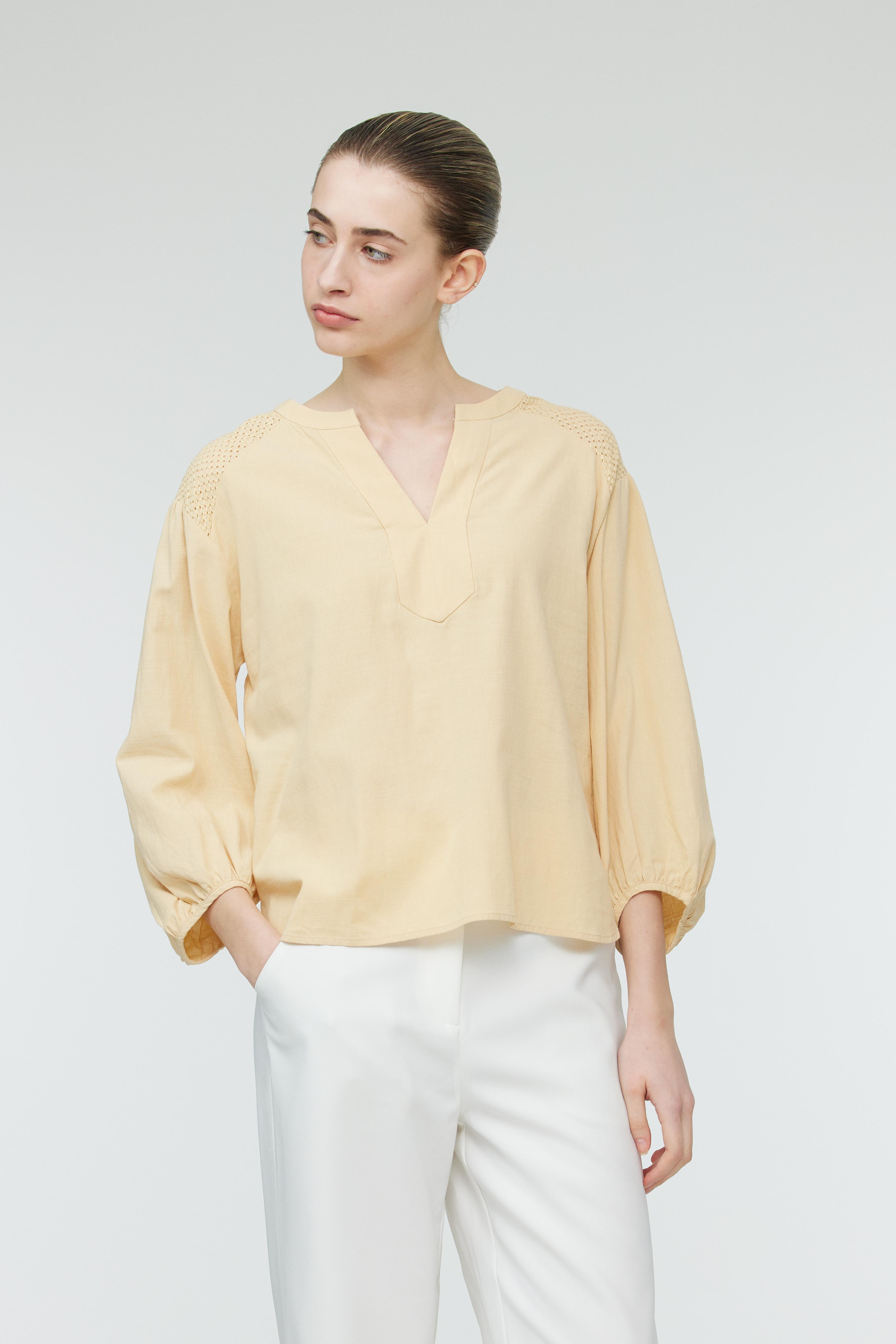 Lace Panelled Blouse
