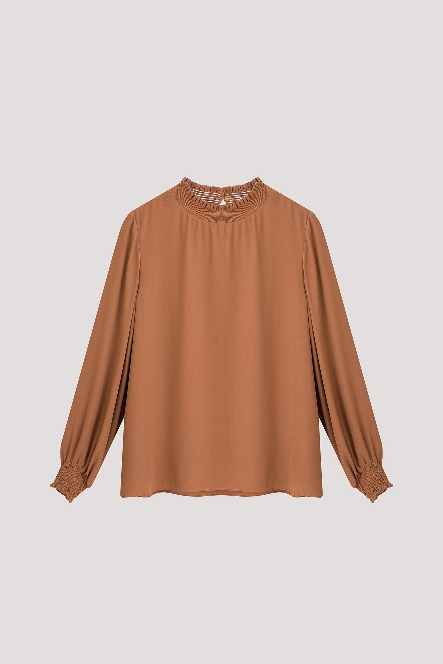 High Ruffle Neck Blouse