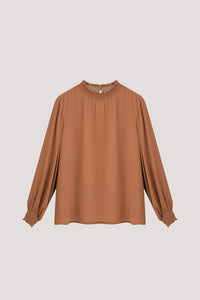 High Ruffle Neck Blouse