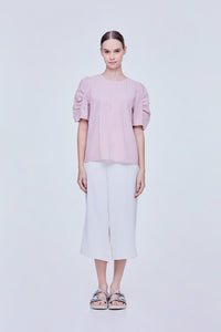 Cocoon Sleeve Stripes Blouse