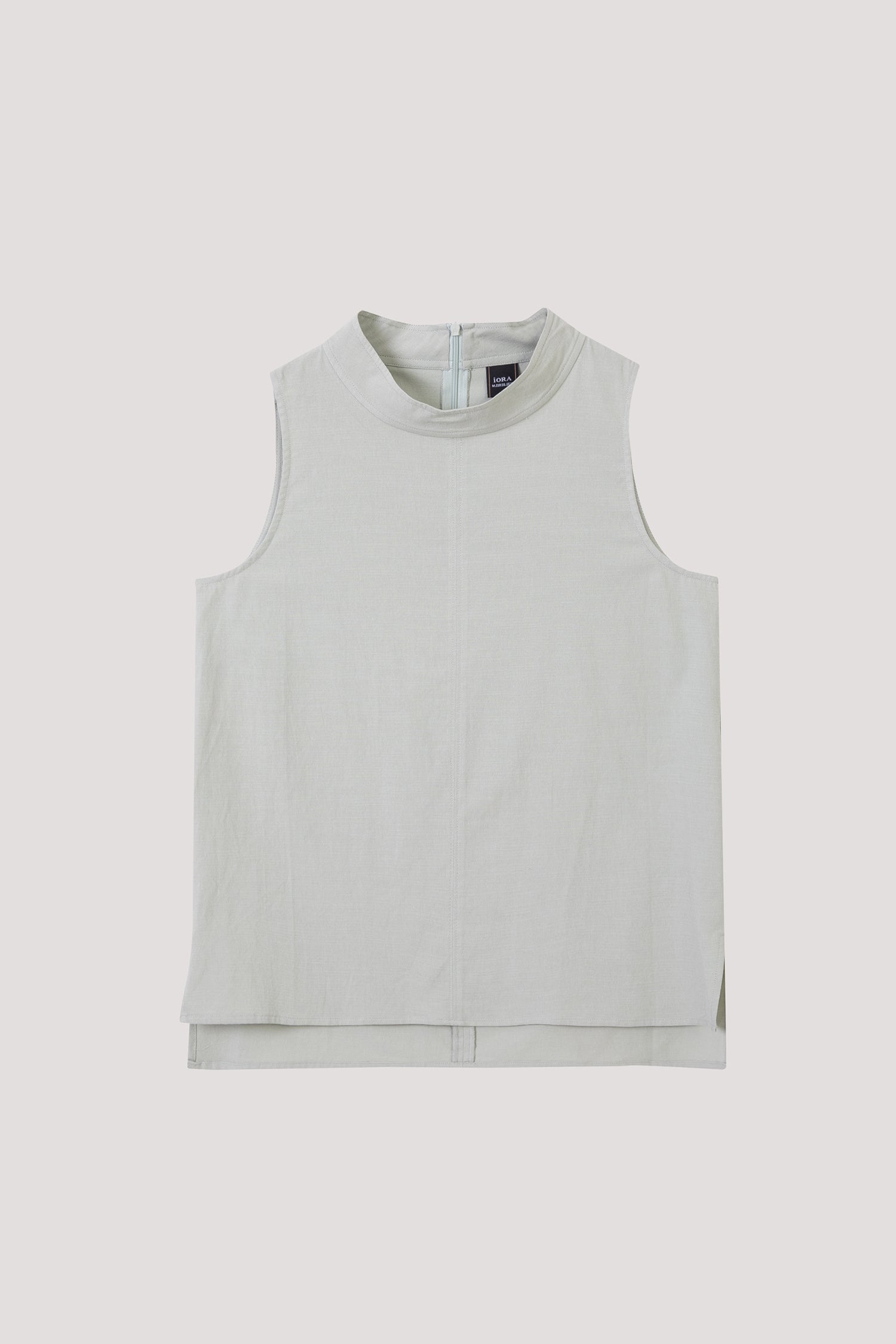 High Neck Sleeveless Blouse