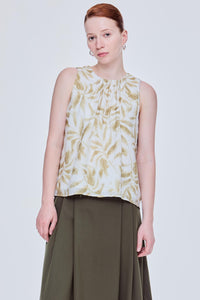 Gathered Foliage Blouse