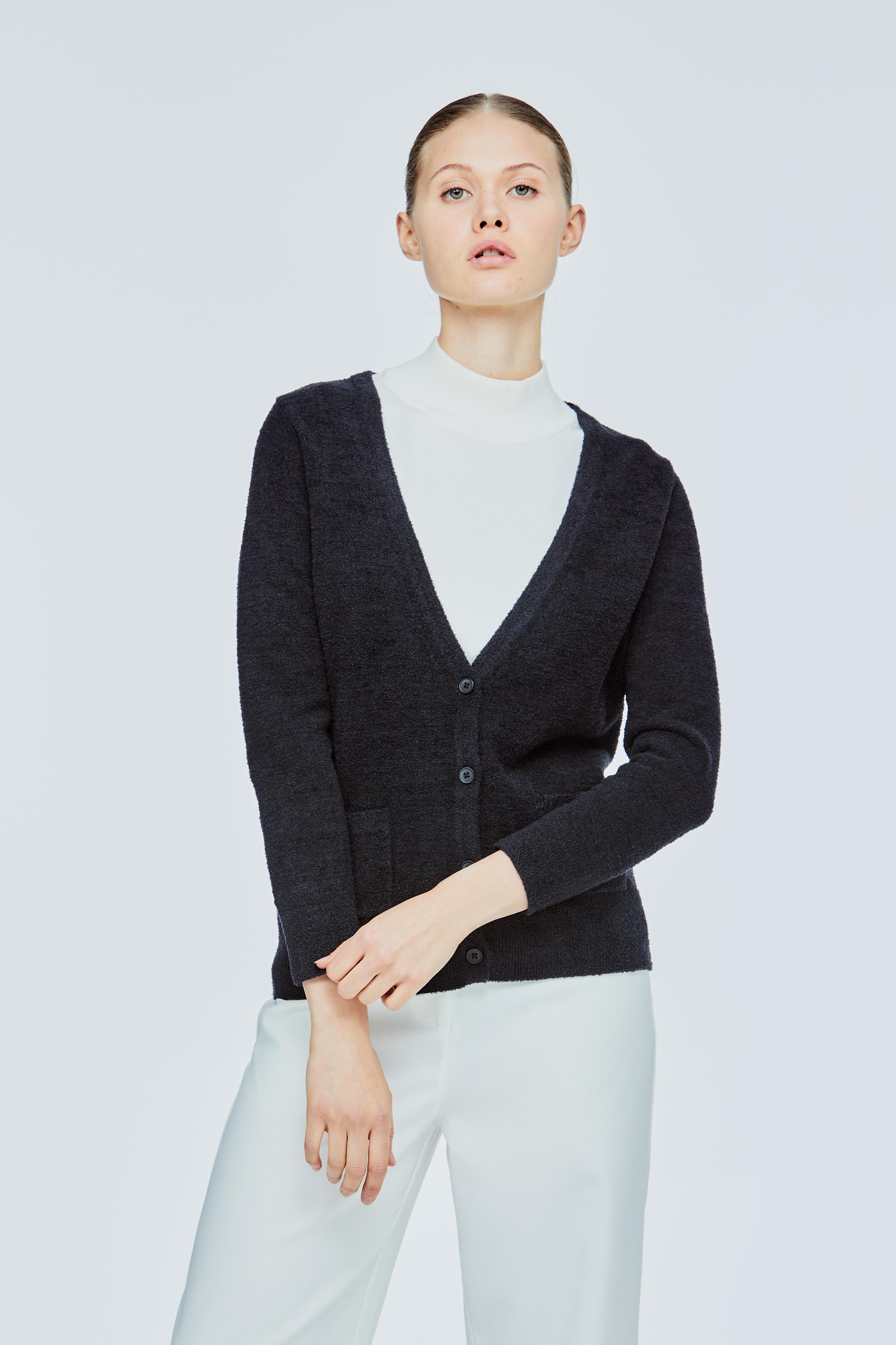 Pocketed Knit Cardigan