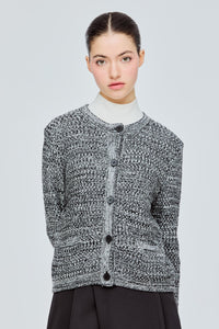 Marled Monochrome Cardigan