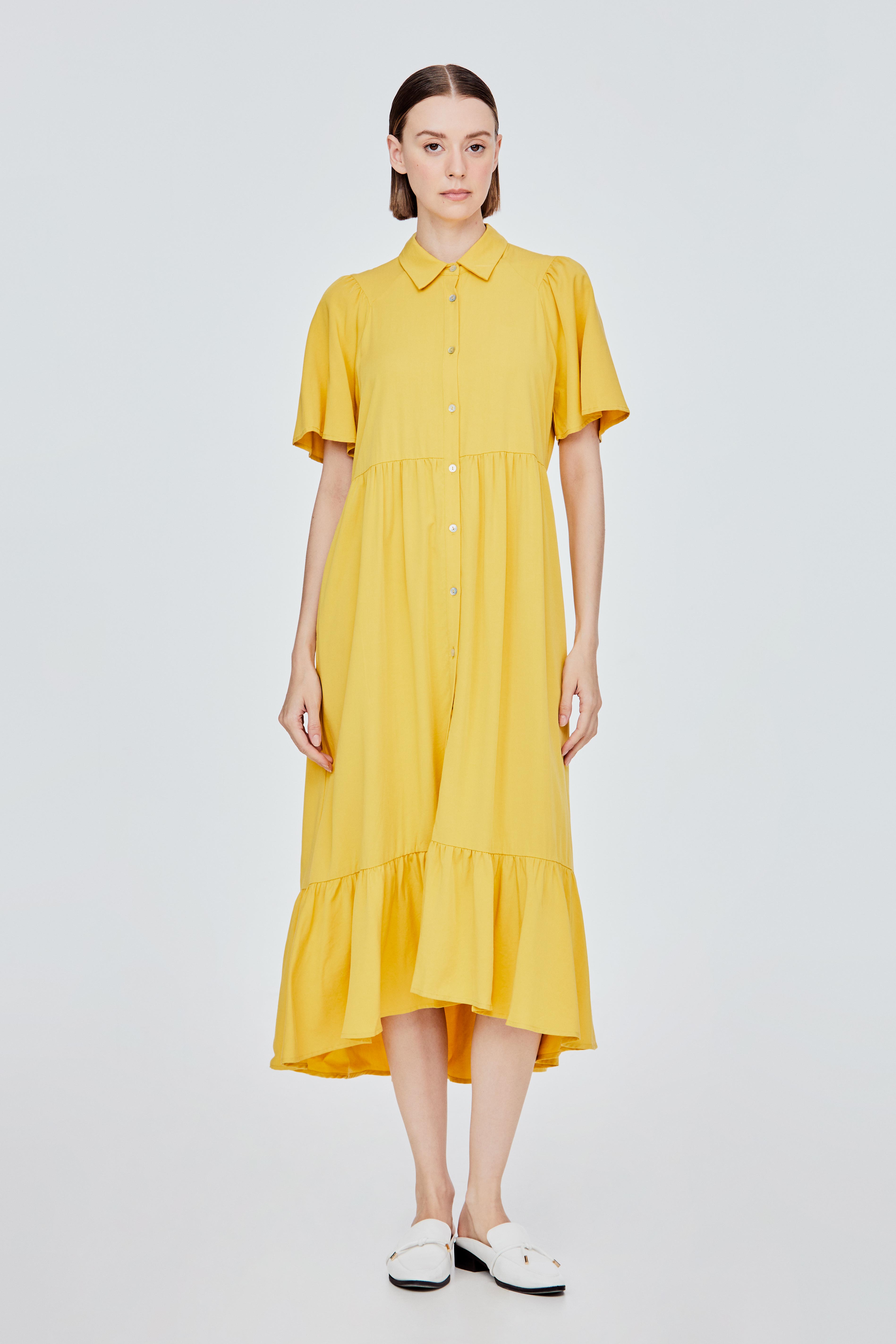 Butterfly Button-Down Dress