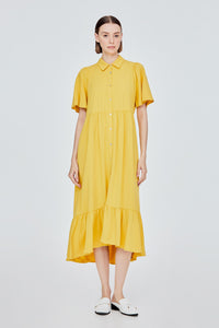 Butterfly Button-Down Dress