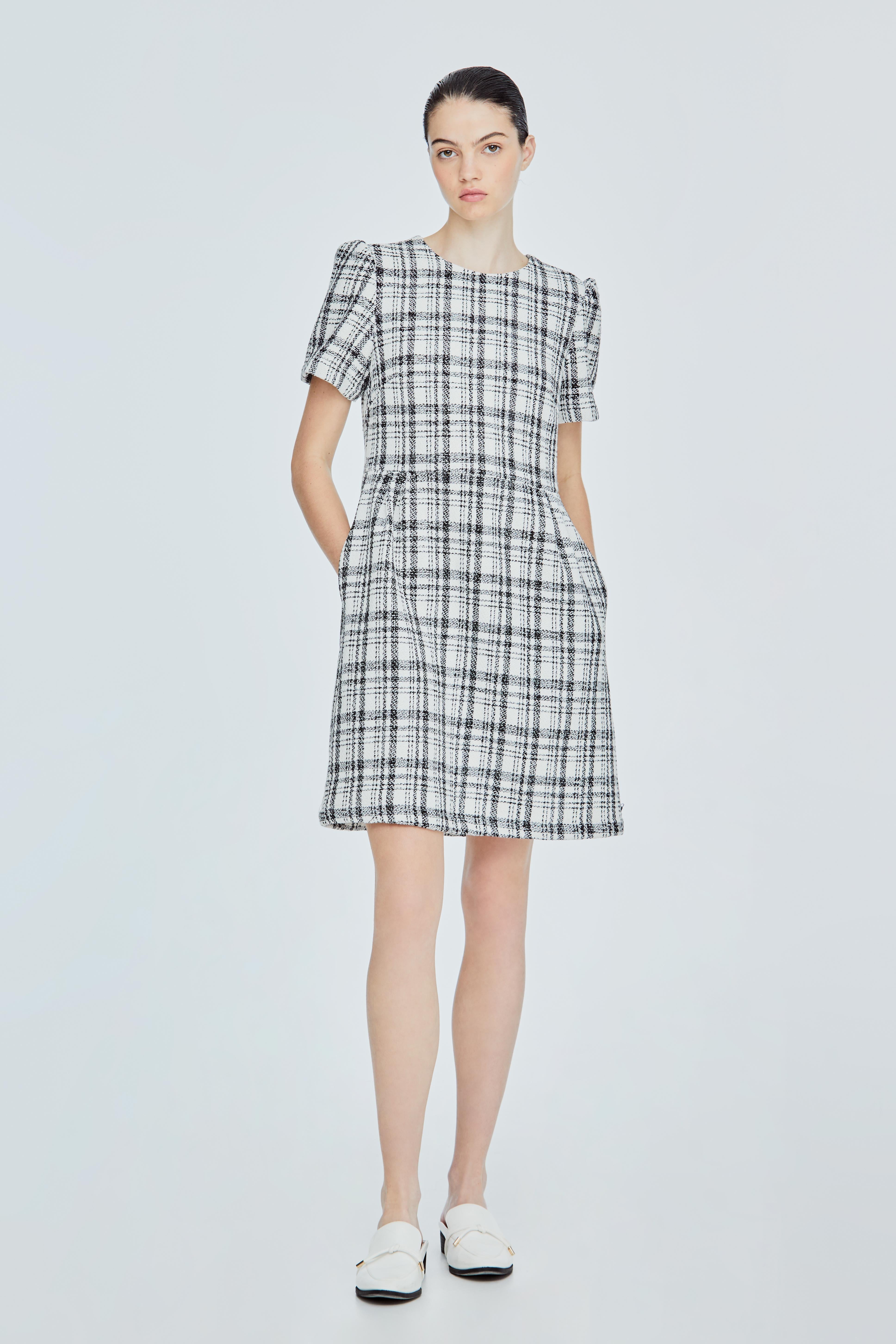 Basic A-Line Tweed Dress – iORA