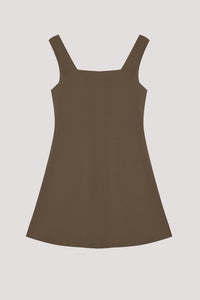 Panelled Square Neck Dress