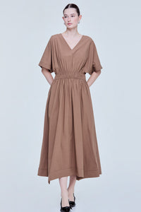 Cinched Waist Magyar Dress