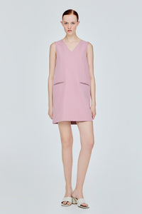 Sleeveless V-Neck Shift Dress