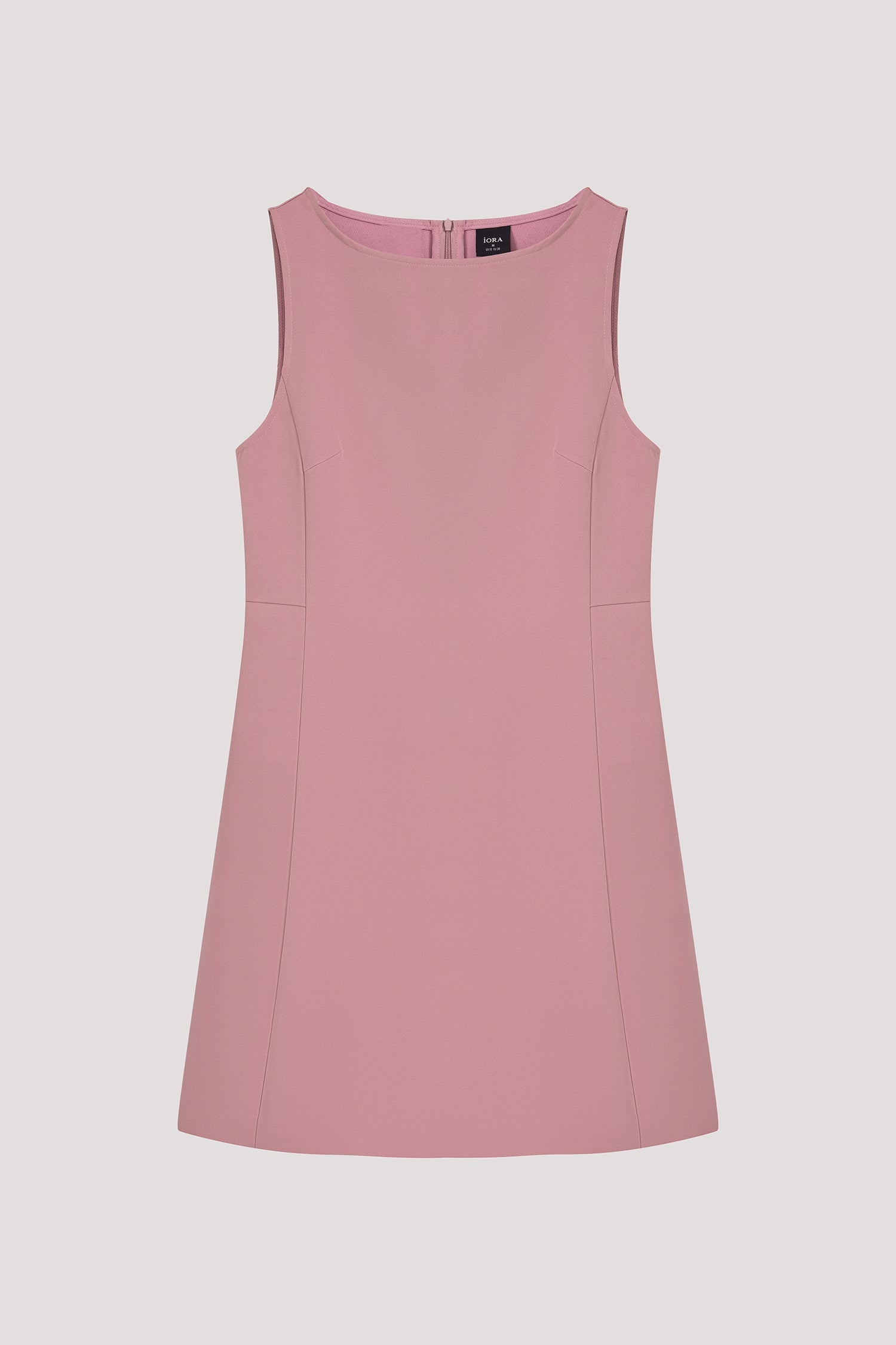 Tailored Boat Neck Mini Dress