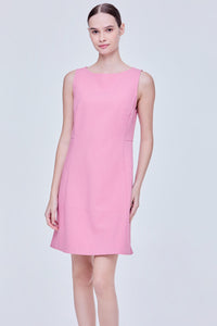 Tailored Boat Neck Dress