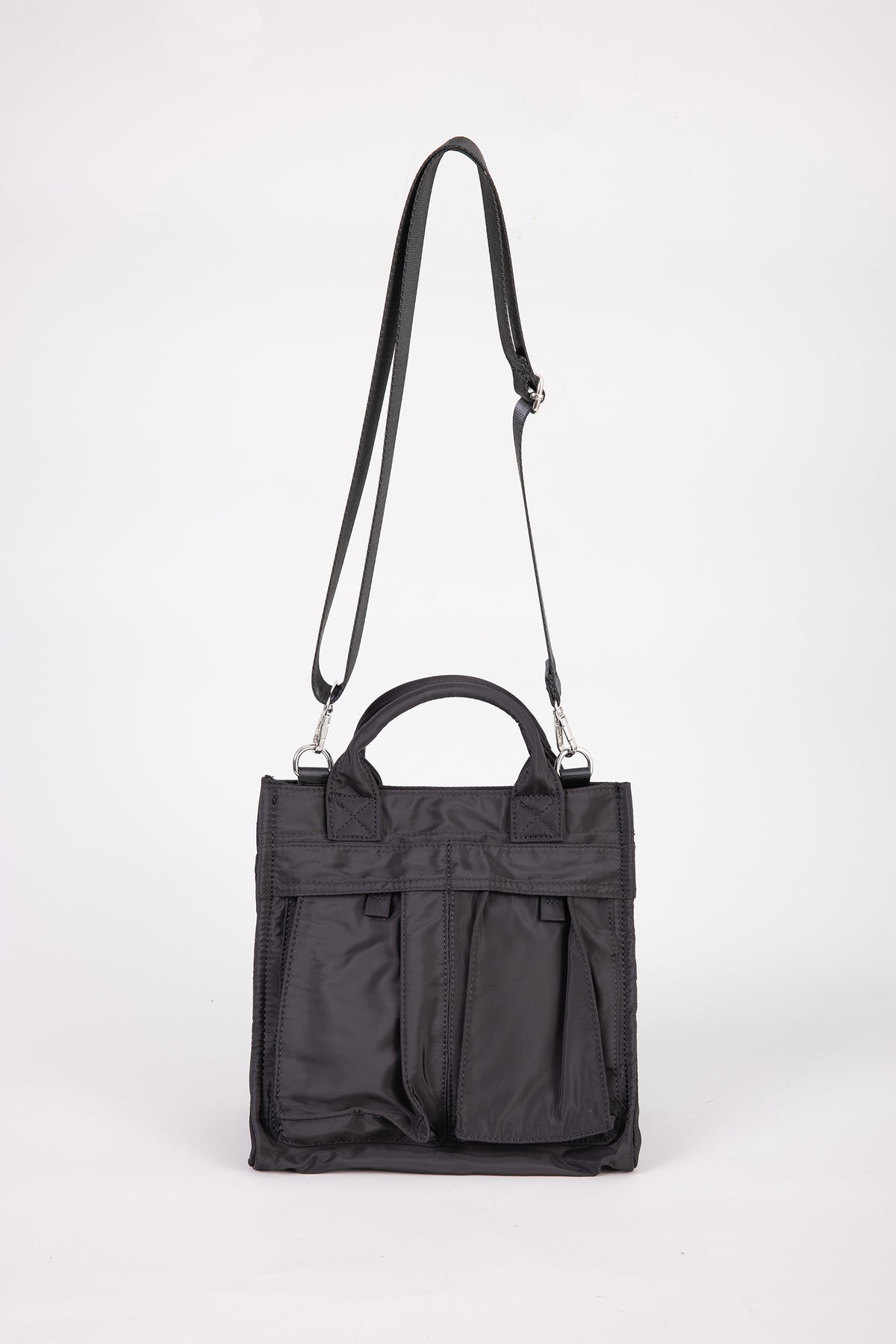 Utility Pocket Tote Bag - Black