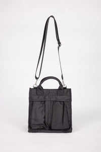 Utility Pocket Tote Bag - Black