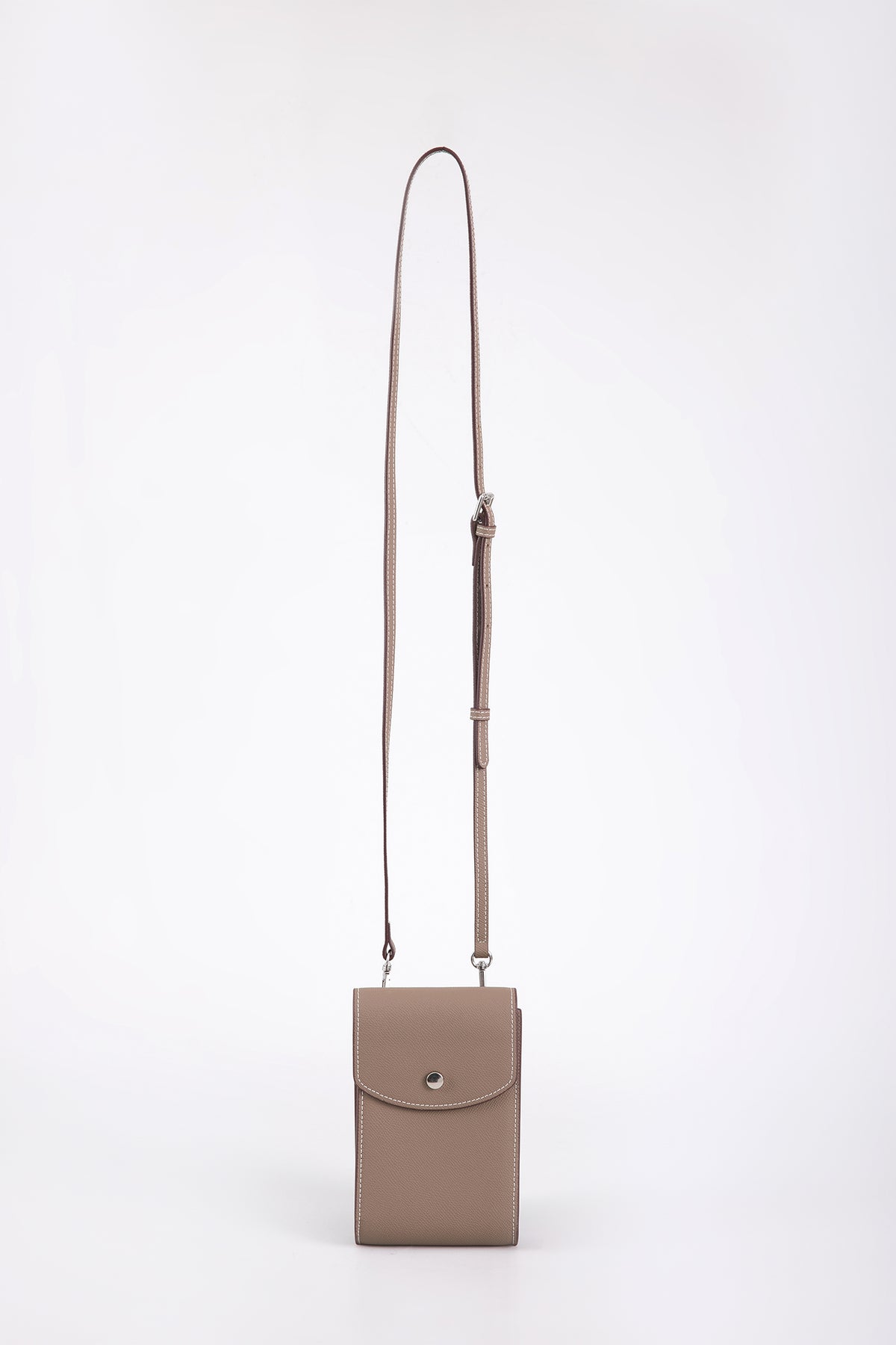 Snap Flap Phone Crossbody Bag - Cocoa