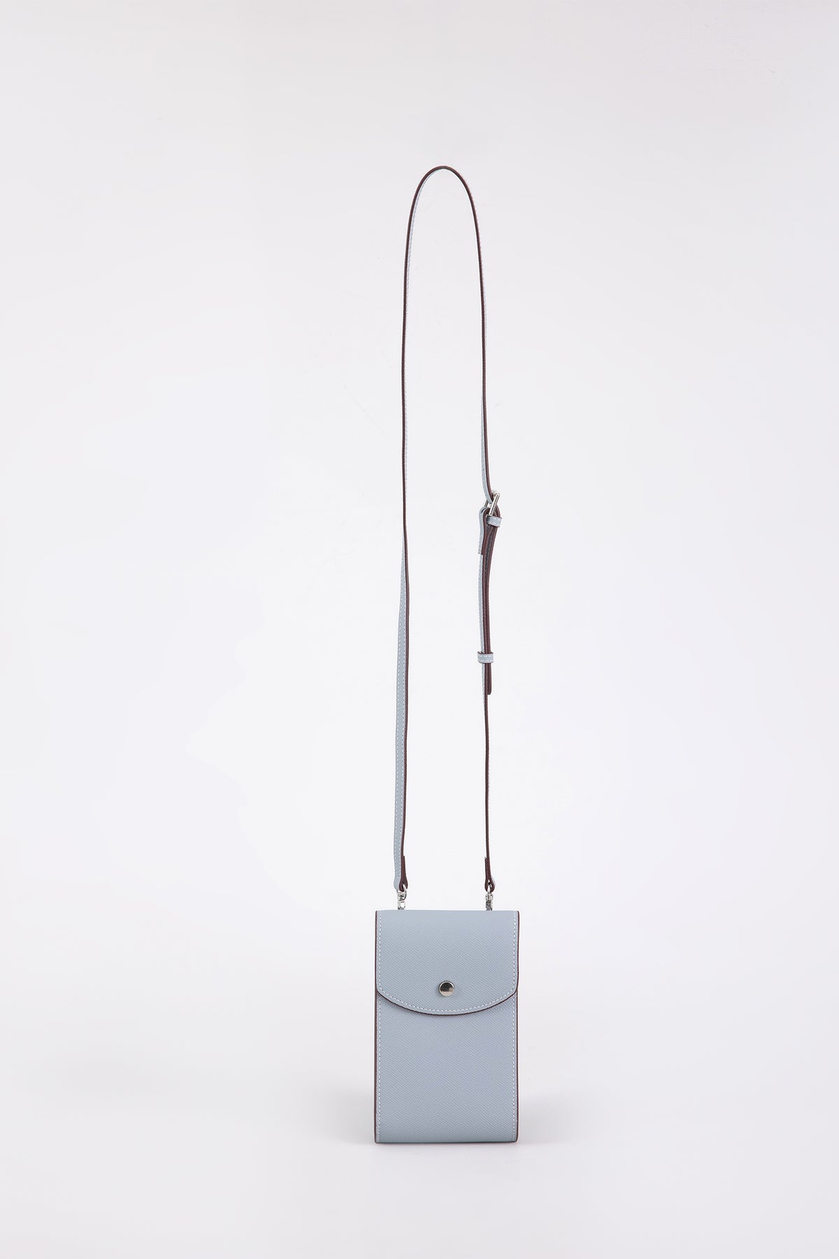Snap Flap Phone Crossbody Bag - Grey Blue