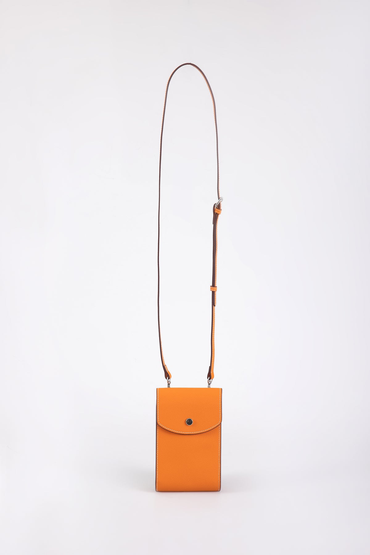 Snap Flap Phone Crossbody Bag - Orange