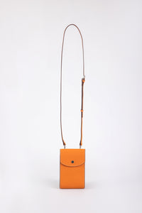 Snap Flap Phone Crossbody Bag - Orange