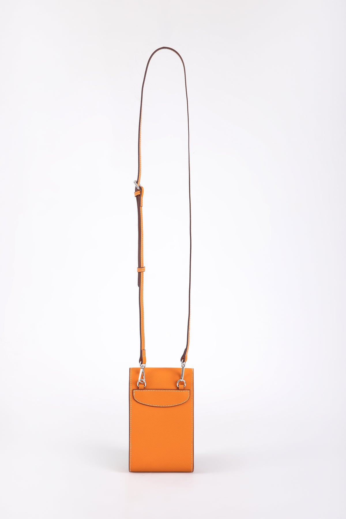 Snap Flap Phone Crossbody Bag - Orange