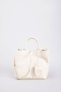 Structured Mini Tote Bag - Cream