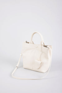Structured Mini Tote Bag - Cream