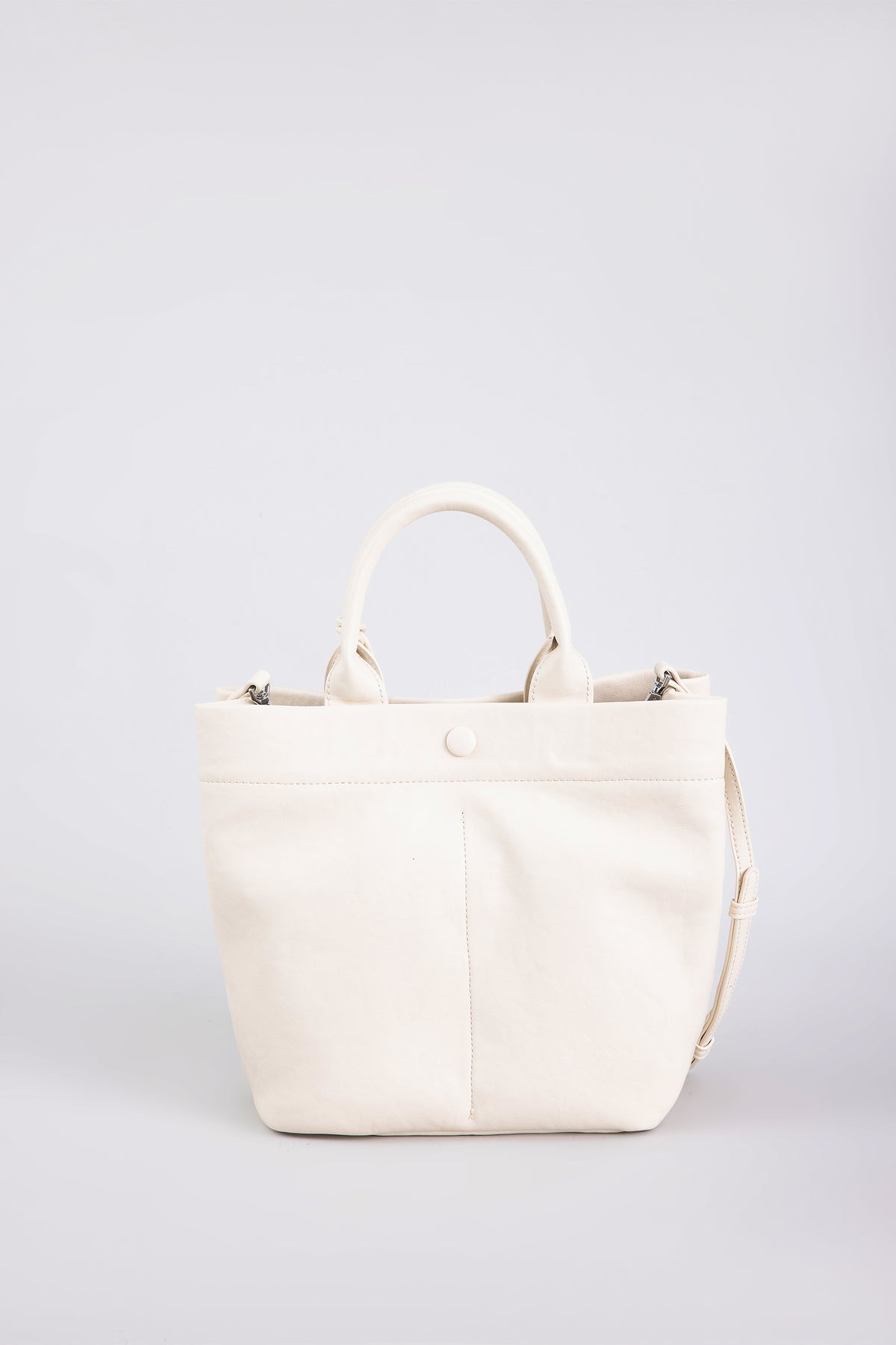 Structured Mini Tote Bag - Cream