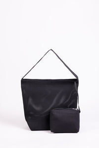 Mesh Knit Slouch Shoulder Bag