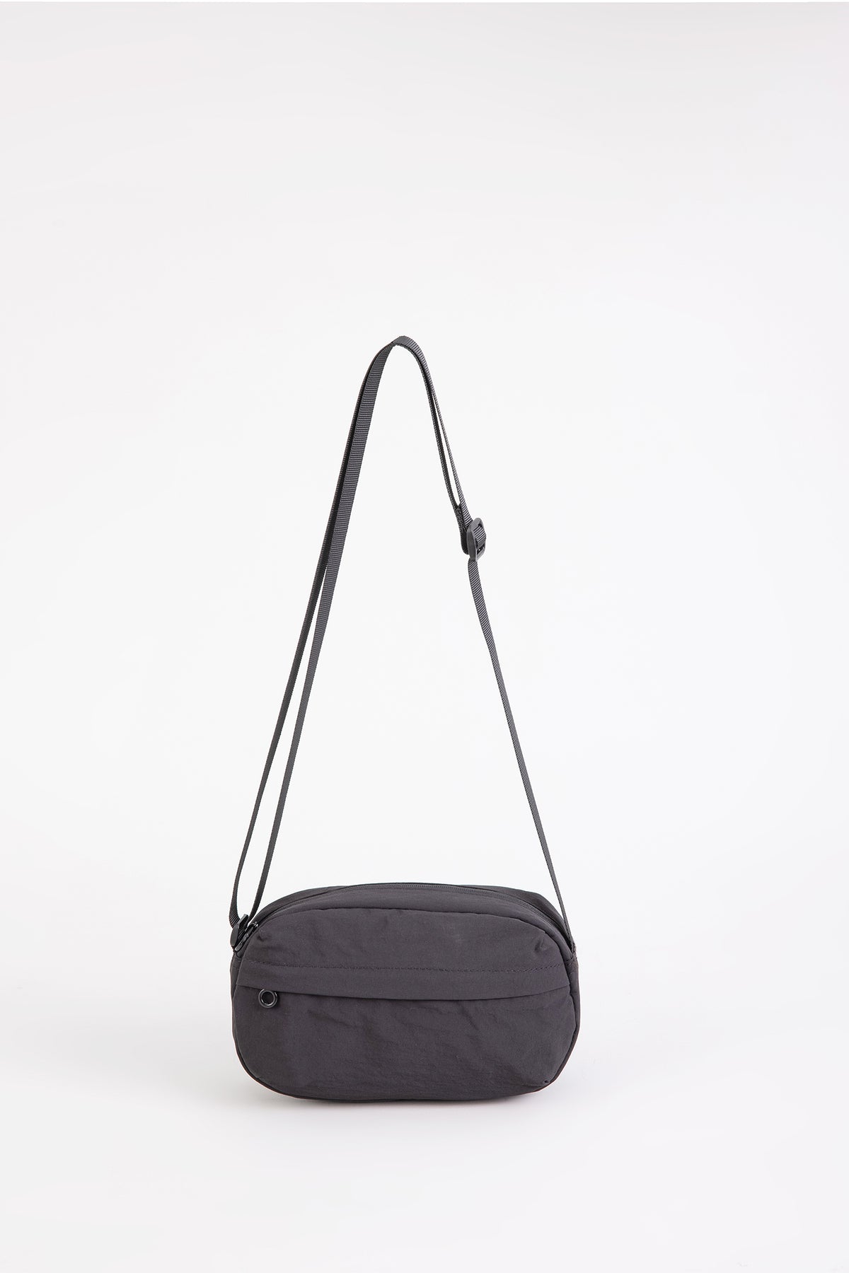 Nylon Mini Crossbody Bag - Black