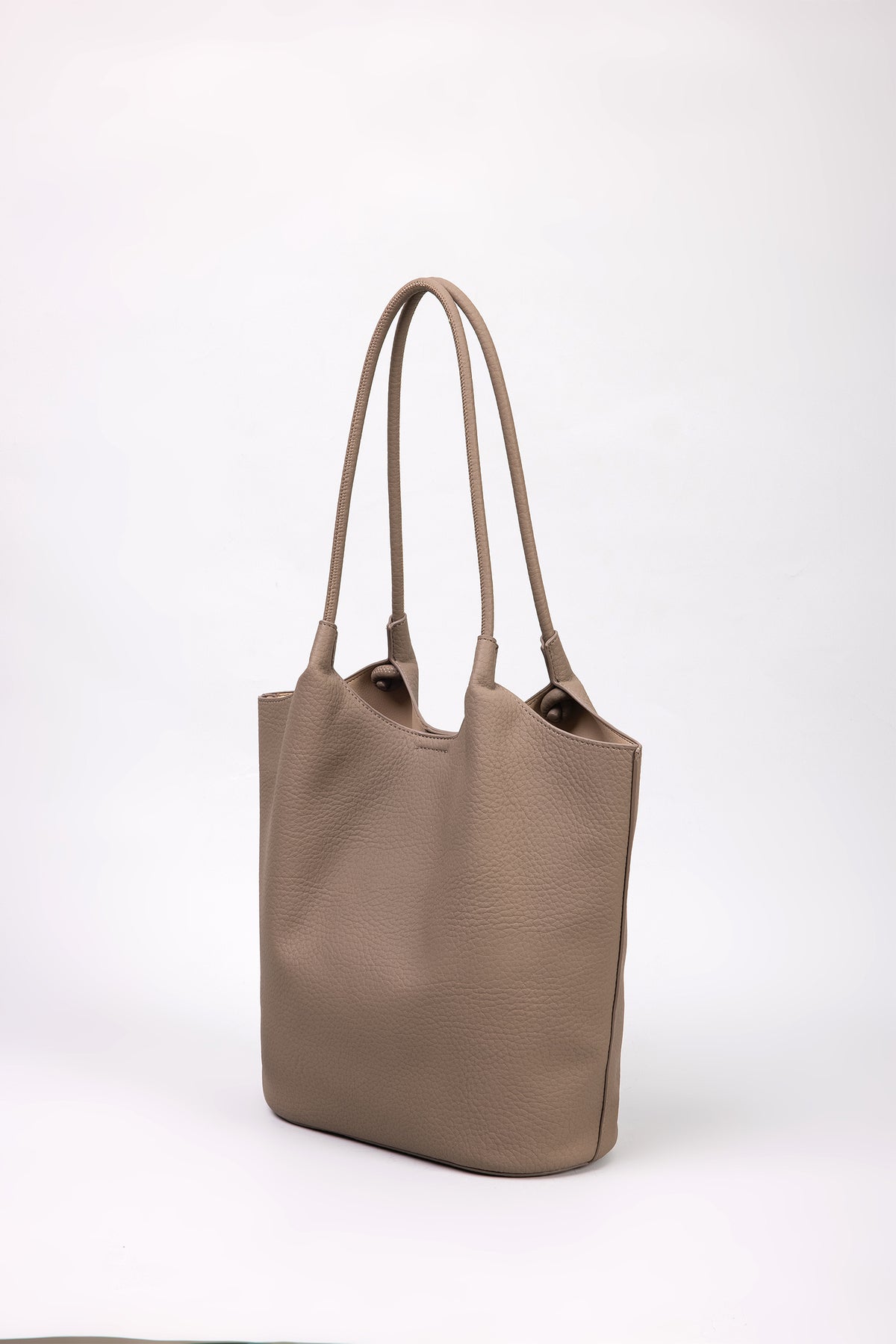 Soft Tote with Mini Flap Bag - Khaki