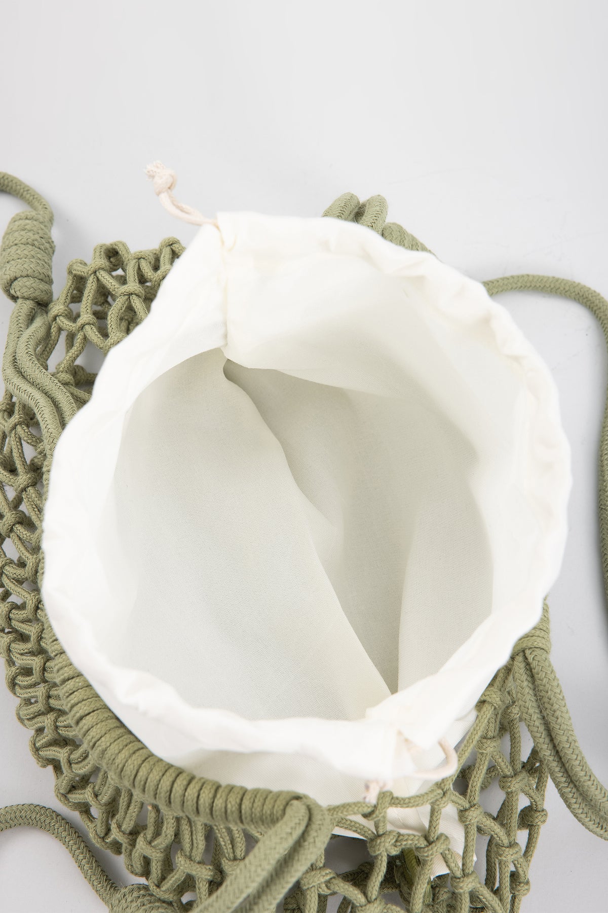 Crochet Net Shoulder Bag - Green