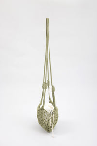 Crochet Net Shoulder Bag - Green