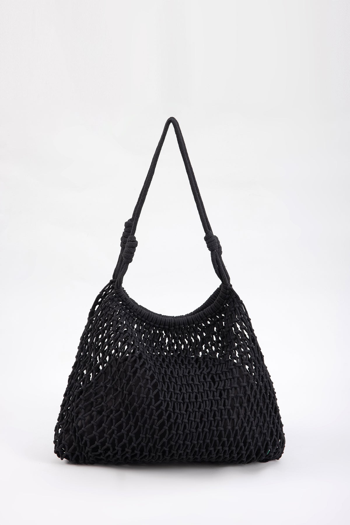 Open Net Bag with Pouch - Black