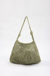 Open Net Bag with Pouch - Green